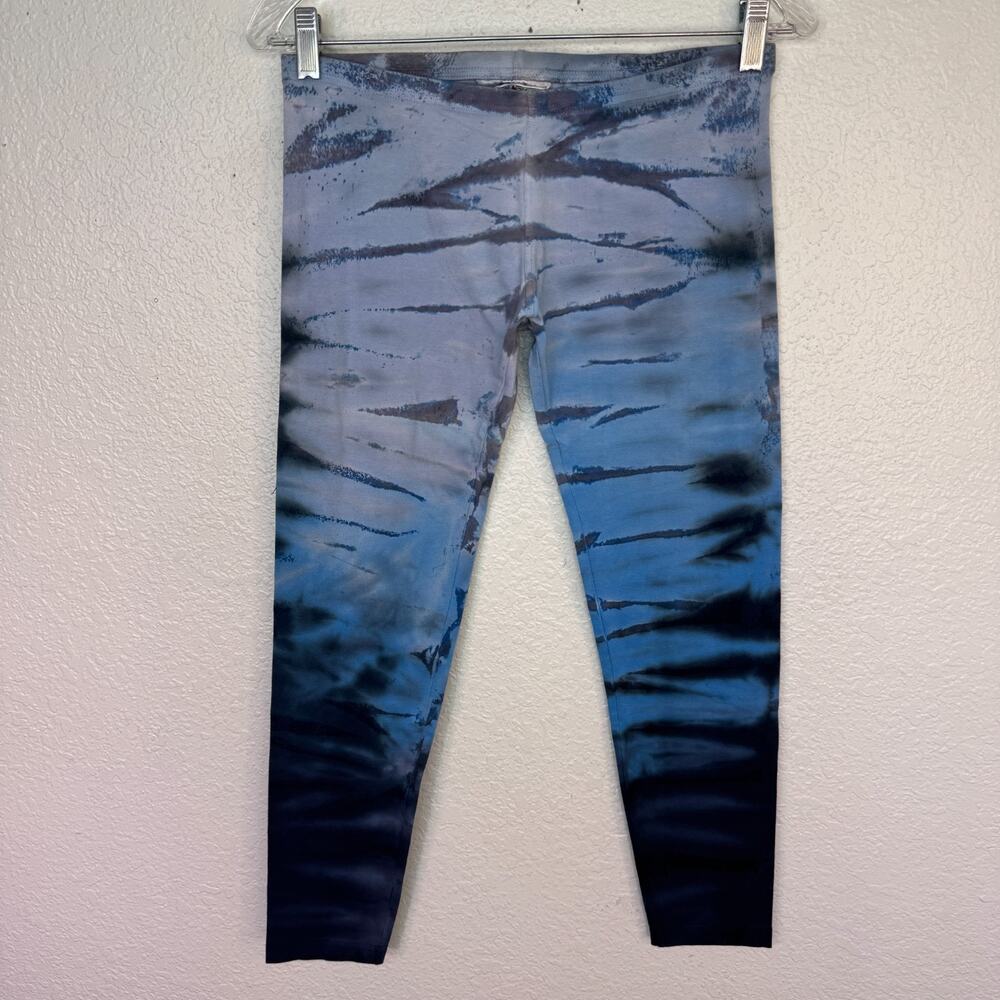 Hard Tail Forever Y2K Pants Women Medium Tie Dye Low Rise Crop Capri Boho Artsy